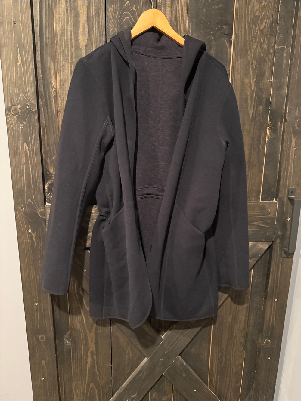 lululemon athletica gray and black  Open-Front Blazer Jacket reversible